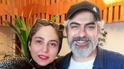عکس سفر در زمان / «مهدی پاکدل» 19 ساله در کنار «فاطمه معتمدآریا» در پشت‌صحنه یک تئاتر / تغییرات تیپ و استایل و چهره اش شگفت انگیزه