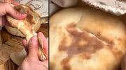 طرز تهیه نان پیتا / فیلم