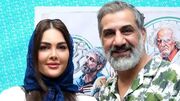 فیلم کلافه شدن الناز خانم همسر محمد نادری از حضور در اکران مردمی کلینیک رویا / عاشقانه های محمد نادری و همسرش روبروی دوربین