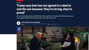 ترامپ: سال‌ها طول می‌کشد تا توافق انجام شود/ رهبران ایران قوی و مغرور هستند + فیلم