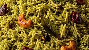 طرز تهیه برنج سبز + فیلم