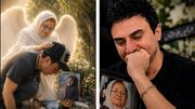 فیلم غمگین اولین جشن تولد تاسیان داریوش فرضیایی بدون مادر / جشنی که با اشک و دلتنگی بر سر مزار برگزار شد