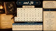 فال ابجد فردا دوشنبه ۱۹ مرداد ۱۴۰۵
