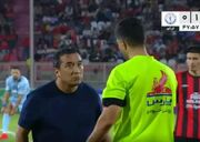 واکنش خداداد به کارت قرمز؛ چشم غره جنجالی! (عکس)
