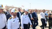 افتتاح پاسگاه پلیس راه میناب با حضور وزیر راه و شهرسازی و خانواده شهدا
