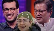 فیلم/ واکنش پیمان قاسم‌خانی به صحبت‌های دخترش پریا درباره بی‌مزه بودن پدرش!/ پیمان قاسم‌خانی: پریا و همسرم من را اسکل میکنن