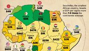 نگاهی به سرانه تولید ناخالص داخلی کشورهای آفریقایی در سال ۲۰۲۴ + نقشه