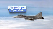 چه کشورهایی جنگنده سوئدی JAS 39 Gripen را در اختیار دارند؟