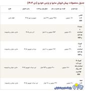 طرح پیش فروش سایپا به مناسبت روز پدر