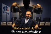سایه یک نماینده متخلف بر عزل و نصب‌های بیمه دانا