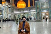 ببینید | سیدمحمدمهدی نصرالله فرزند شهید سیدحسن نصرالله در لباس پدر