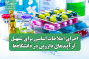 اجرای اصلاحات اساسی برای تسهیل فرآیندهای دارویی در دانشگاه‌ها