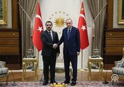 دیدار وزیر خارجه دولت انتقالی سوریه با اردوغان