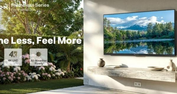 از اولین تلویزیون فضای باز بدون فریم رونمایی شد