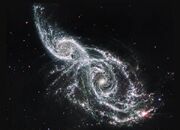 عکسی خیره کننده از برخورد کهکشان‌ها با یکدیگر