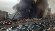 آتش سوزی گسترده در بازار جنت تهران | حریق مهار شد