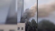 مهار آتش‌سوزی گسترده در هتل ۱۵ طبقه در بزرگراه چمران/ نجات محبوس‌شدگان و مصدومیت یک نفر