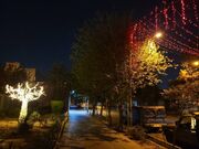خیابان قزوین منطقه ۱۱ نورپردازی و آذین‌بندی شد
