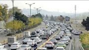 ترافیک سنگین در جاده های منتهی به تهران / بارش باران در هراز و فیروزکوه