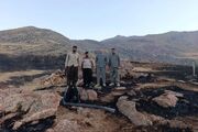 پناهگاه حیات وحش بیستون آتش گرفت