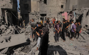 حملات هوایی بامدادی ارتش صهیونیستی به خانیونس و شرق غزه