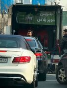 عکس: صف بنزین سوپر هم پُز شد و هم سبک زندگی!
