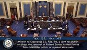 سنای آمریکا قطعنامه اختیارات جنگی ونزوئلا را تصویب کرد