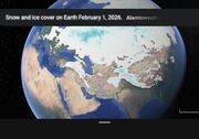 عکس: آخرین تصویر از پوشش برف و یخ روی کره زمین