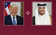 رایزنی ترامپ و امیر قطر درباره توافق آمریکا و ایران