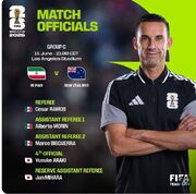 داور بازی ایران - نیوزیلند معرفی شد + عکس