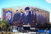 جنگ رمضان و سلاح فرهنگی دیوارنگاره‌ها/«عامل این‌گرانی، مهره آمریکایی» و «تنگه هرمز بسته می‌ماند»