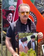 حضور مالک تراکتور در مراسم وداع با رهبر شهید