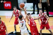 باخت نزدیک تیم ملی بسکتبال ایران برابر لبنان