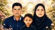 عکس ۳ نفره خانواده‌ای که امروز به شهادت رسیدند