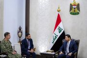 عکس: دیدار نخست‌وزیر عراق با فرمانده سنتکام