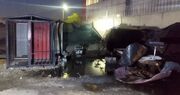 انفجار مرگبار یک کارگاه در بزرگراه آزادگان