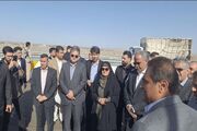 بازدید وزیر راه و شهرسازی از پروژه کریدور شرق به غرب سیستان و بلوچستان
