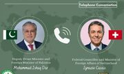 گفت و گوی مجدد وزرای خارجه پاکستان و سوئیس درباره ایران و آمریکا