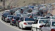 ترافیک سنگین در جاده چالوس و آزادراه تهران-شمال