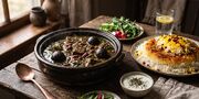 طرز تهیه قورمه سبزی با سبزی خشک لعابدار