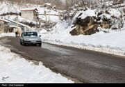 ترافیک سنگین در چالوس/بارش برف و باران در جاده‌های ۹ استان