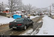 بارش برف در جاده‌های شمال/ رانندگان مراقبت کنند