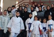 درخشش دختران ملایری در مسابقات قهرمانی کاراته بانوان غرب کشور