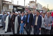 عطر ولایت و امامت در خیابان‌های دهدشت طنین‌انداز شد+تصاویر