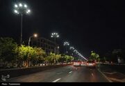 نورافشانی قبله تهران در محور شهید رجایی شهرری / نصب 300 پایه چراغ