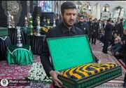 آیین اذن عزا و تعویض پرچم گنبد حرم رضوی/اهدای پرچم متبرک به 210 هیئت