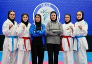 کومیته تیمی بانوان ایران بر بام کاراته آسیا ایستاد