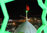 اهتزاز پرچم سرخ حسینی بر فراز سمنان/تجدید میثاق عاشورایی