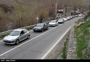 ترافیک سنگین در محور چالوس