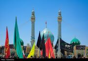 اجتماع عاشوراییان در جمکران؛ تسلیت به امام زمان(عج)+ عکس